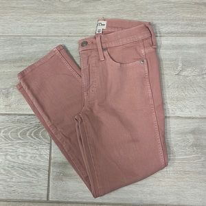 J Crew pink vintage straight jeans